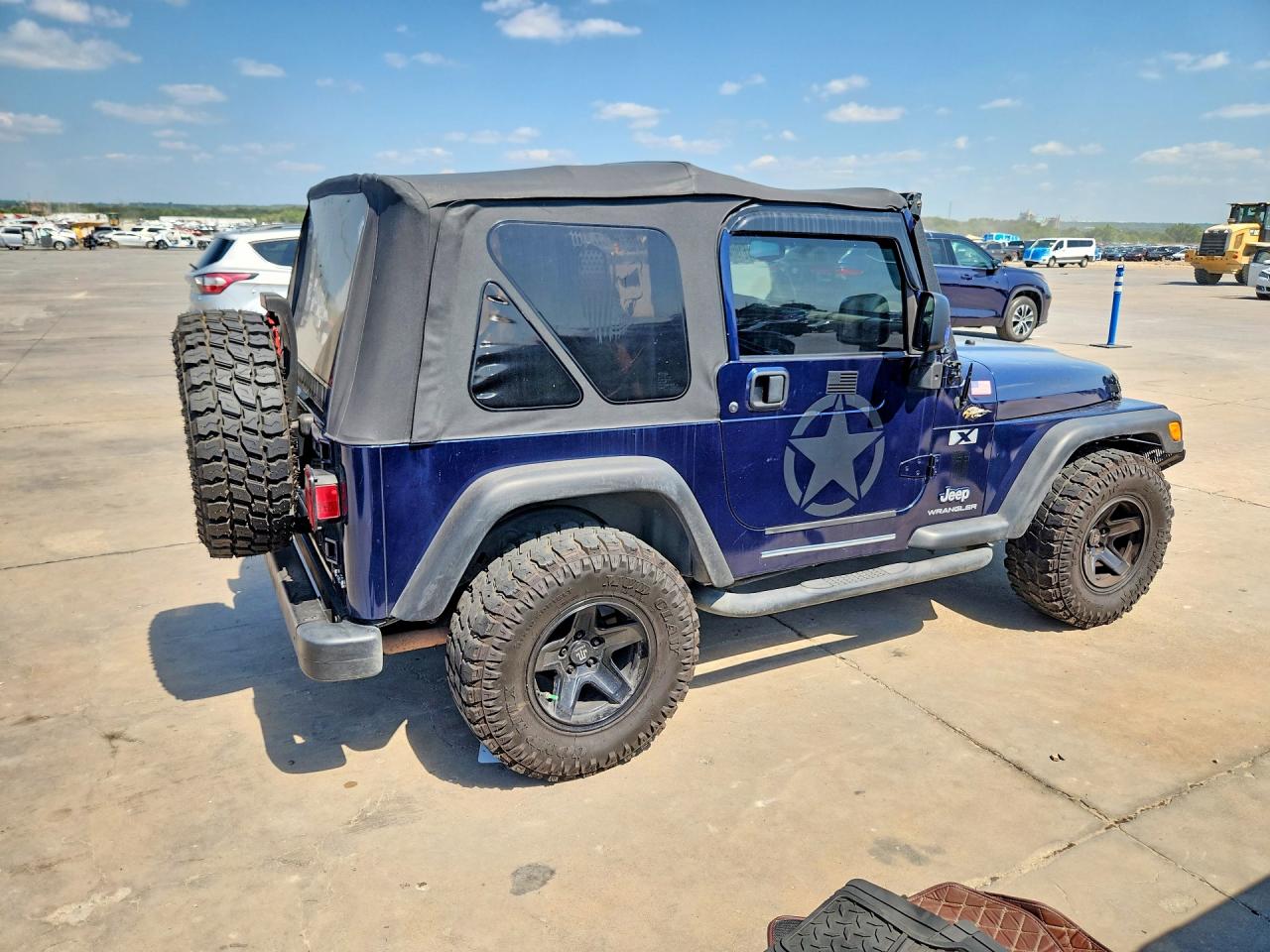 2004 Jeep Wrangler X Blue vin: 1J4FA39S44P715979