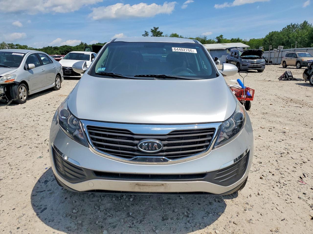 2012 Kia Sportage Lx Silver vin: KNDPBCA22C7307899