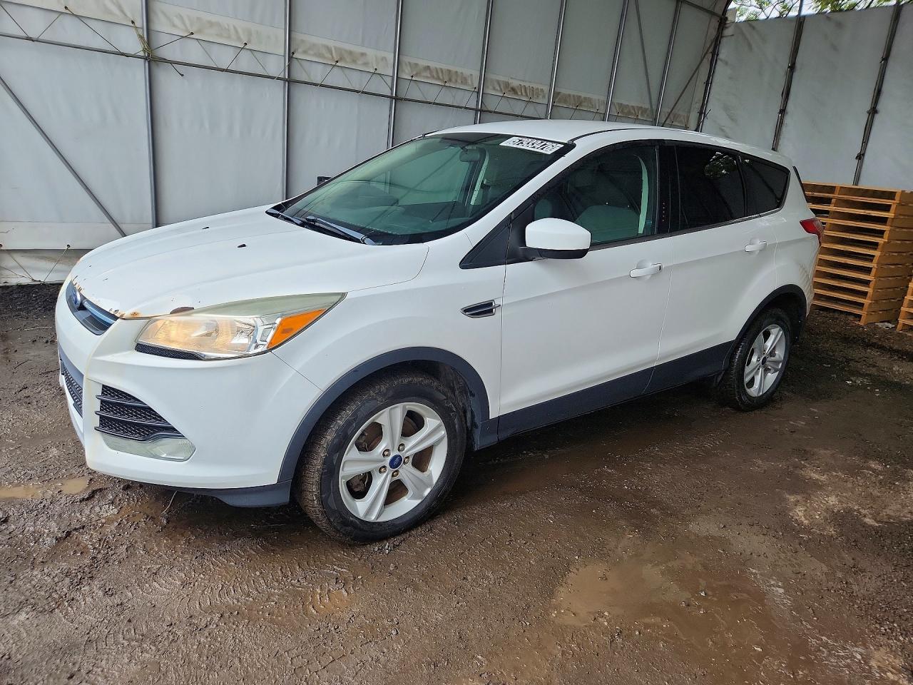 2015 Ford Escape Se White vin: 1FMCU9GX2FUB51539