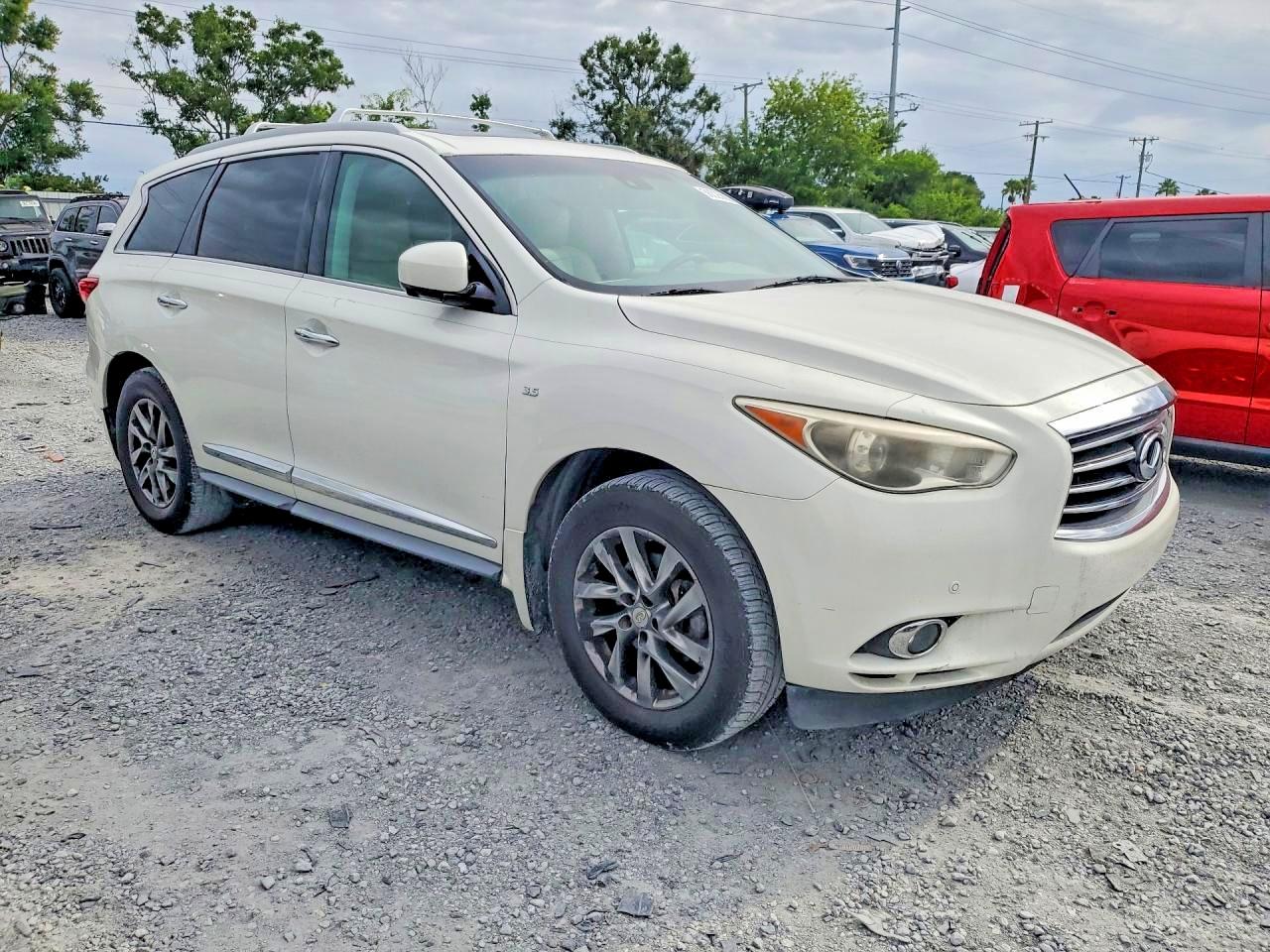 2014 Infiniti Qx60 Base White vin: 5N1AL0MM2EC519822