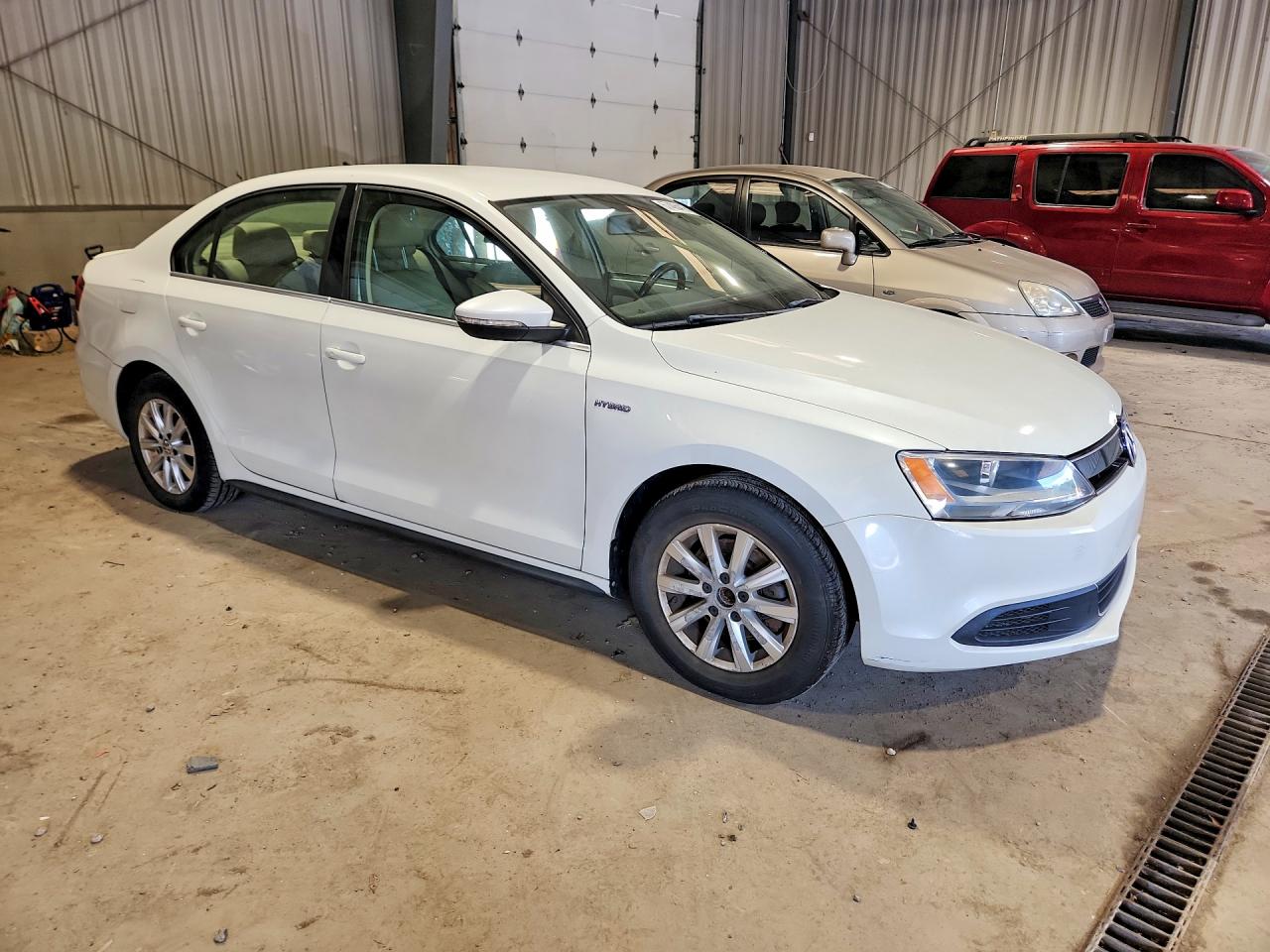 2013 Volkswagen Jetta Hybrid Белый vin: 3VW637AJXDM284156