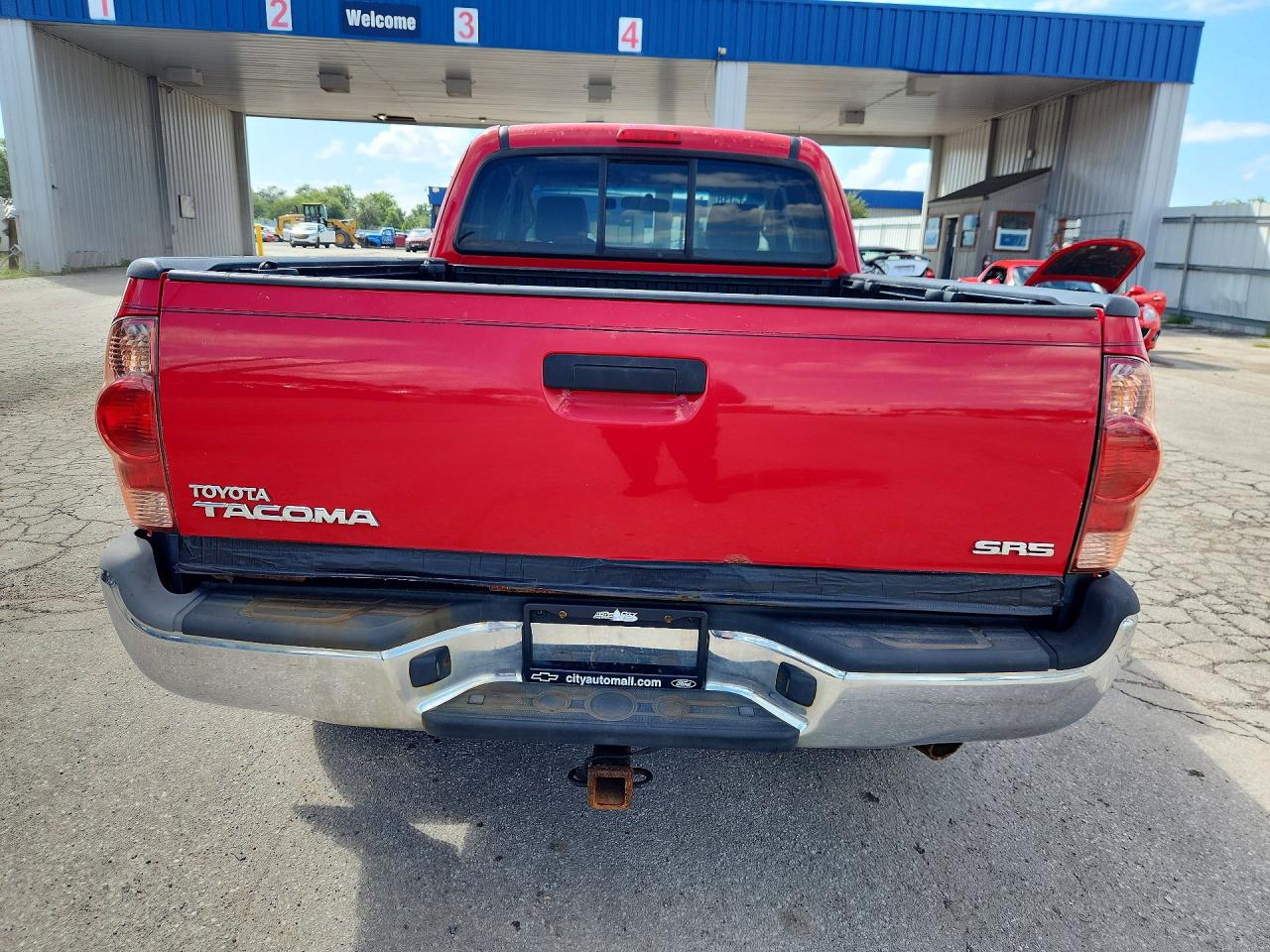 2008 Toyota Tacoma Access Cab Красный vin: 5TEUX42N78Z534802
