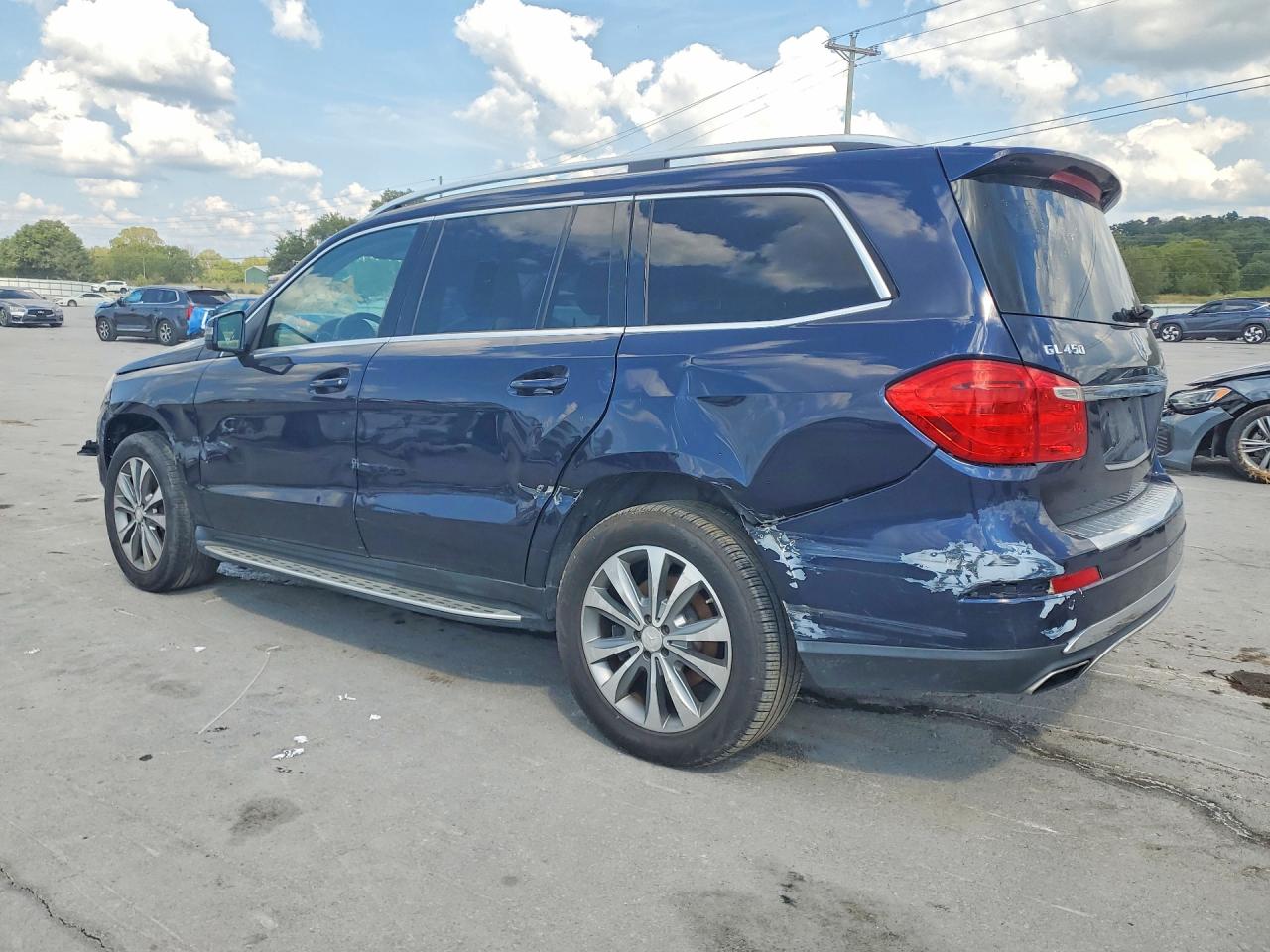 2014 Mercedes-benz Gl 450 4matic Blue vin: 4JGDF7CE6EA273554