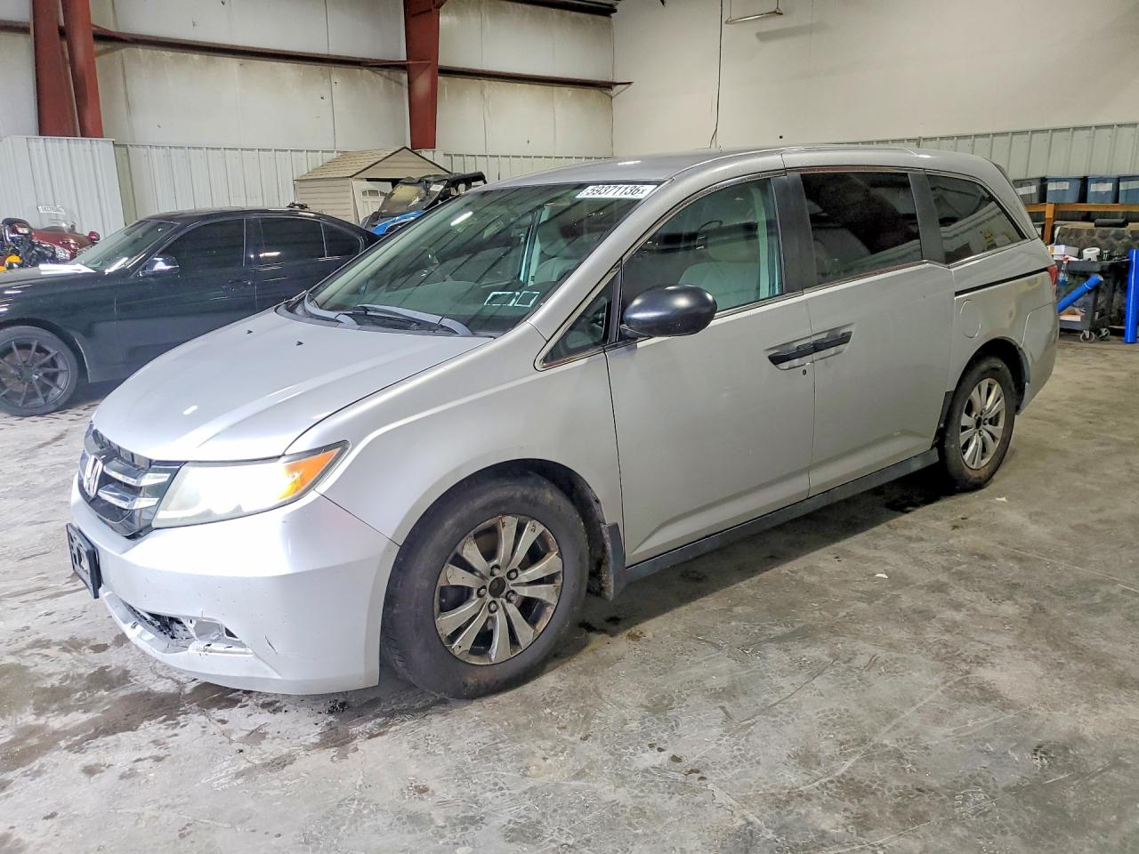 2014 Honda Odyssey Lx Silver vin: 5FNRL5H2XEB056926