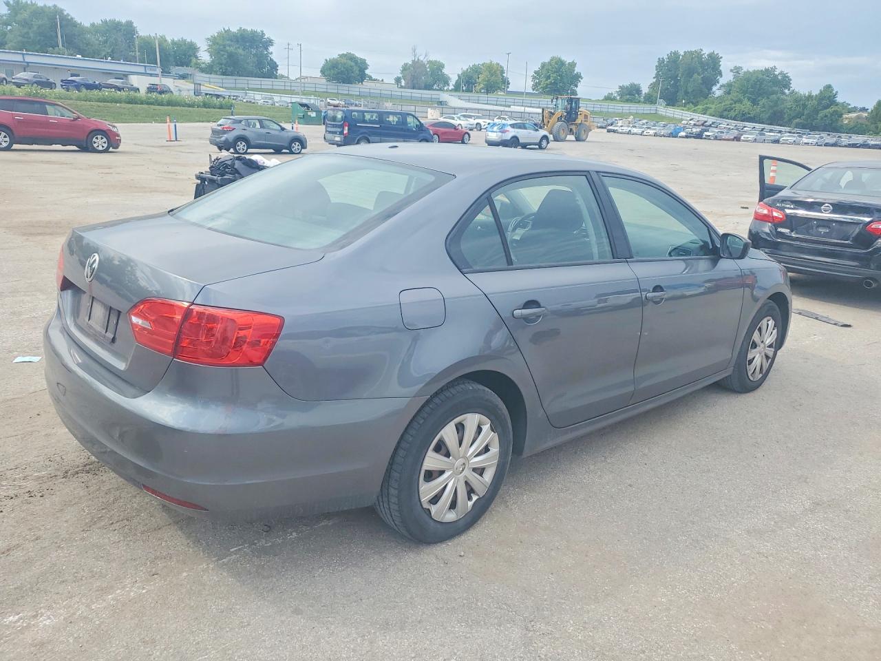 2012 Volkswagen Jetta Base Gray vin: 3VW2K7AJXCM310559