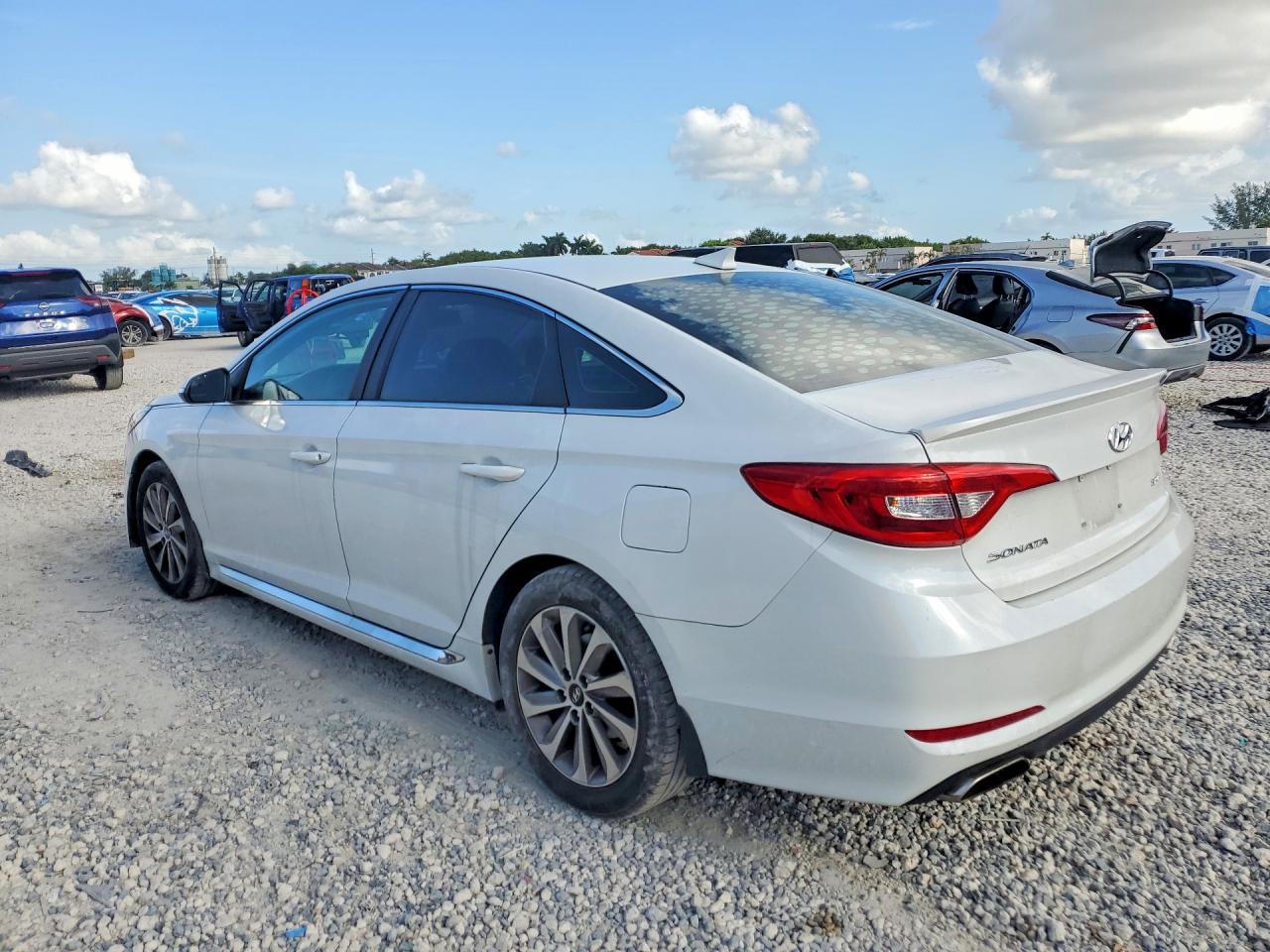 2015 Hyundai Sonata Sport Белый vin: 5NPE34AF6FH062828