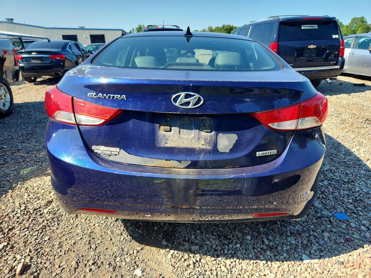 2013 Hyundai Elantra Limited Blue vin: 5NPDH4AE9DH249370