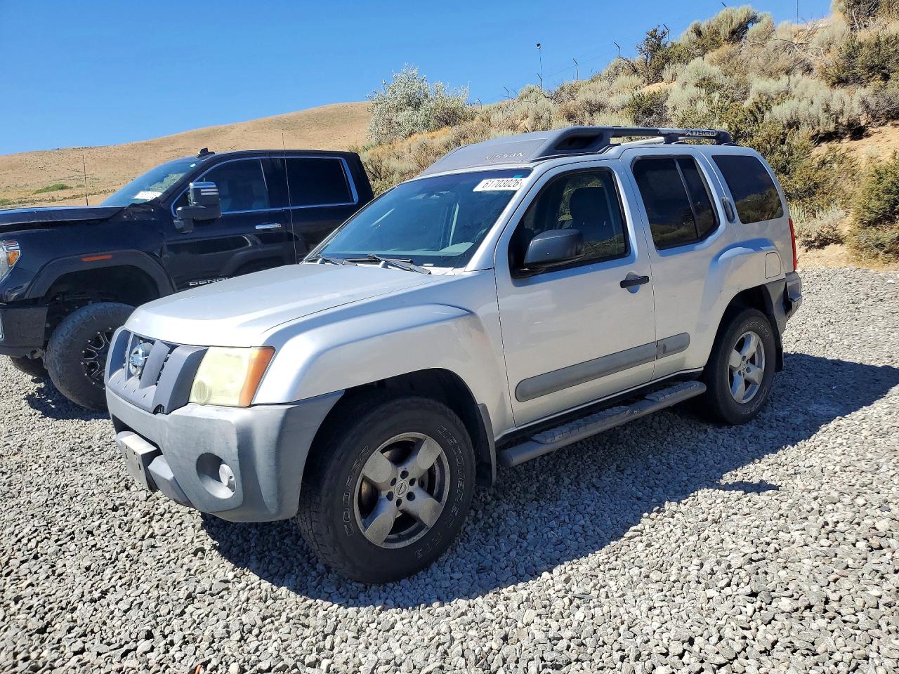 2006 Nissan Xterra X Silver vin: 5N1AN08W66C548294