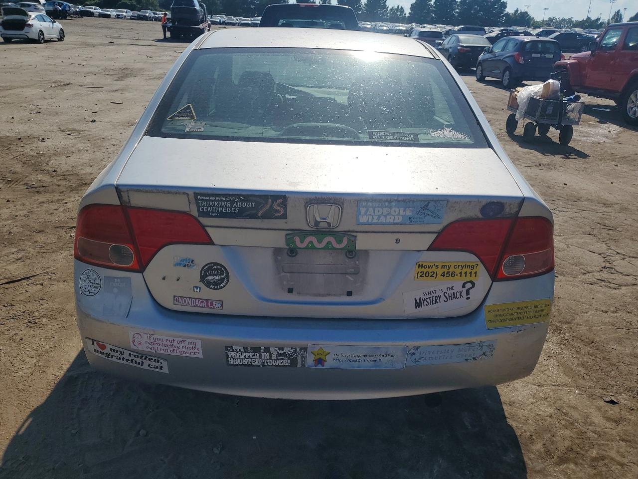 2007 Honda Civic Ex Серебряный vin: 1HGFA16867L051054