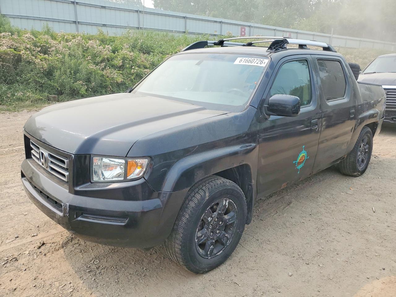 2006 Honda Ridgeline Rtl Black vin: 2HJYK16516H557747