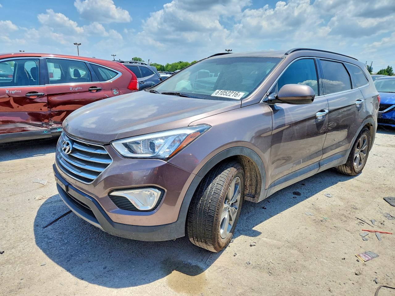 2014 Hyundai Santa Fe Gls Brown vin: KM8SMDHF9EU043986