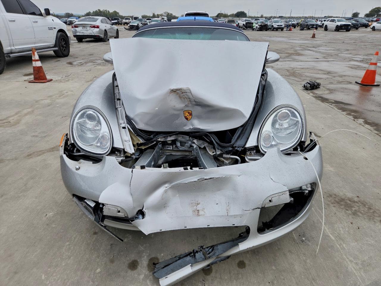 2005 Porsche Boxster S Silver vin: WP0CB29895U732123