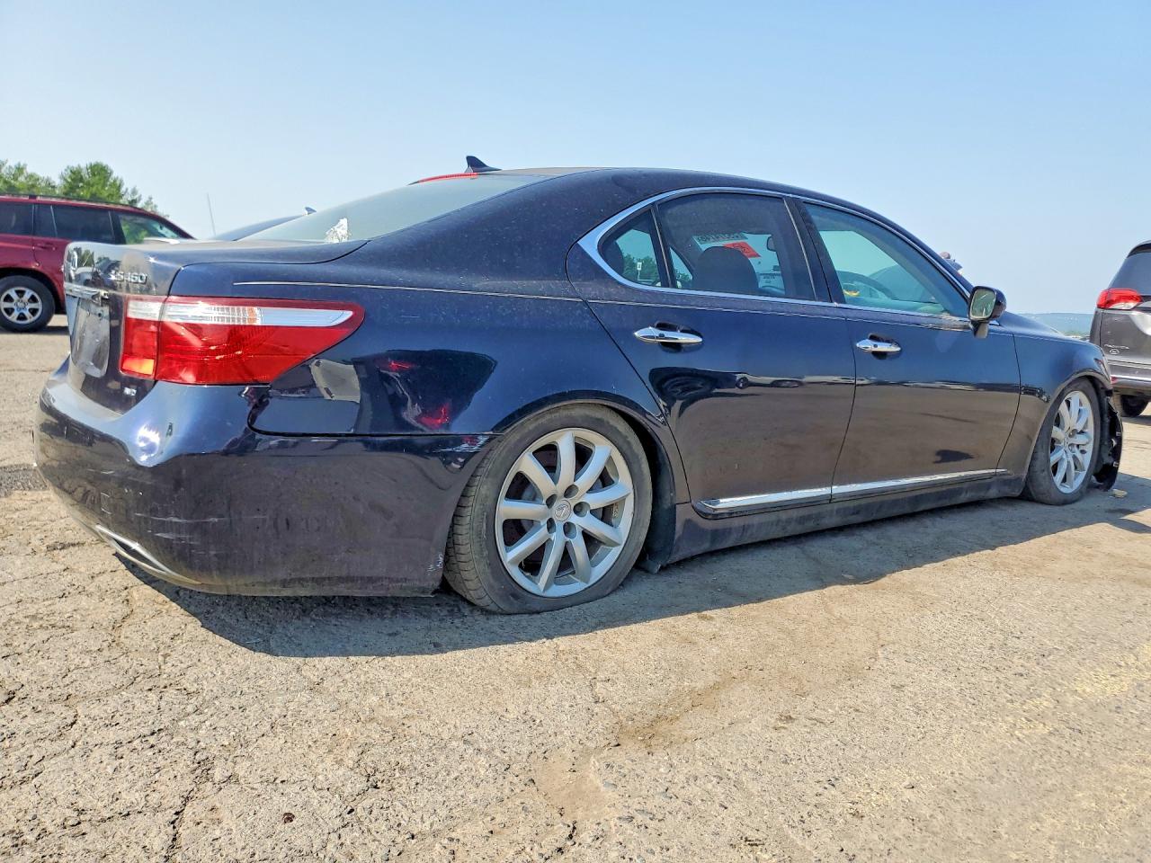 2009 Lexus Ls 460 Base Blue vin: JTHCL46F695002339