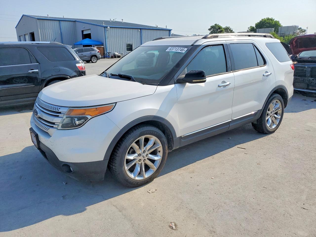 2012 Ford Explorer Xlt White vin: 1FMHK8D89CGA08682