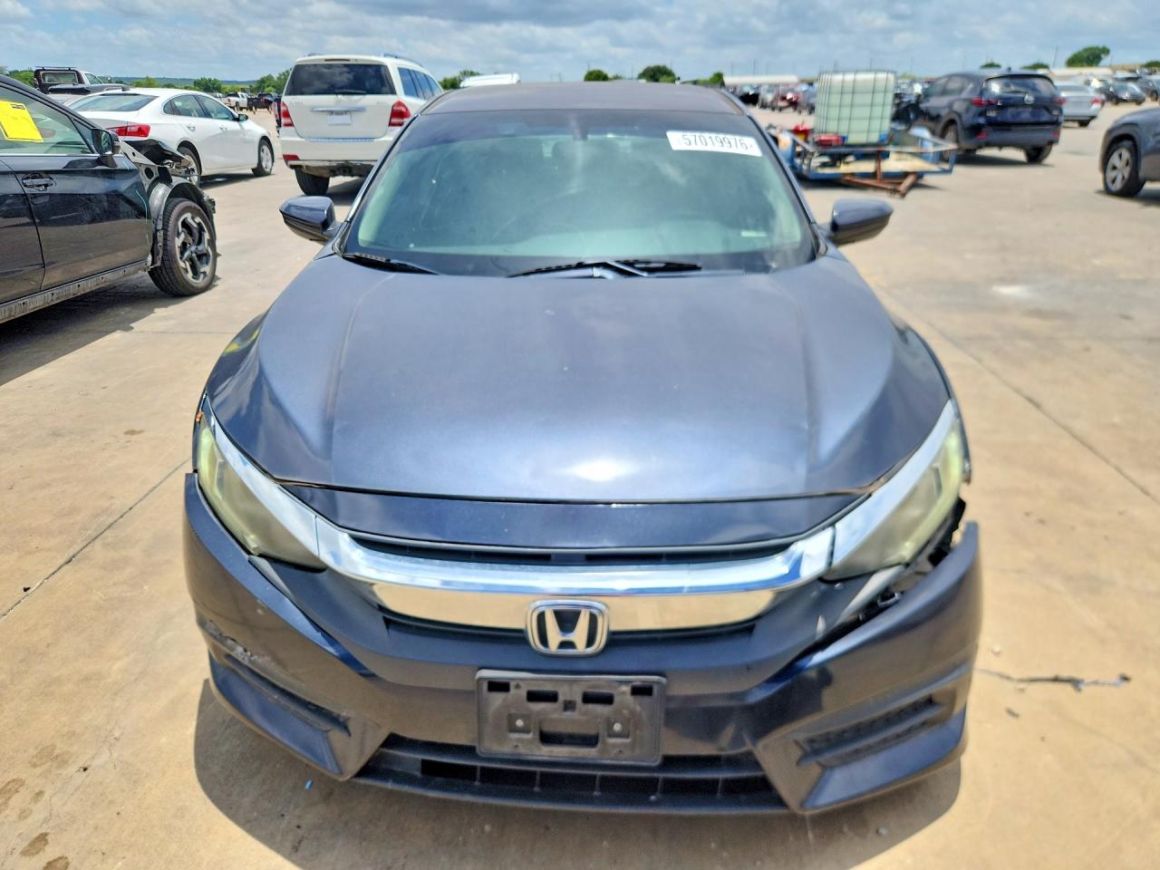2016 Honda Civic Lx Blue vin: 19XFC2F53GE015416