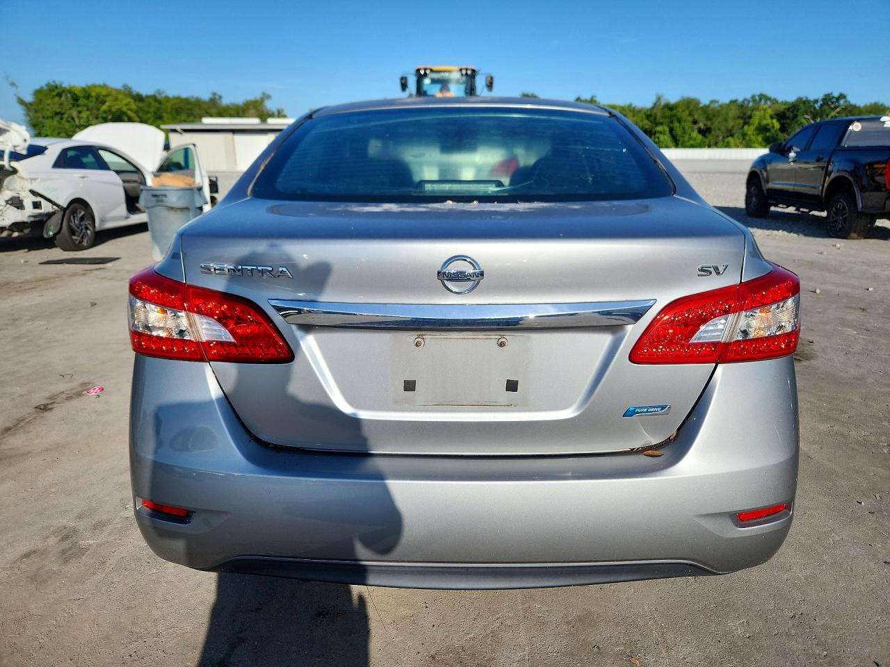 2014 Nissan Sentra Sv Серый vin: 3N1AB7AP9EY264062