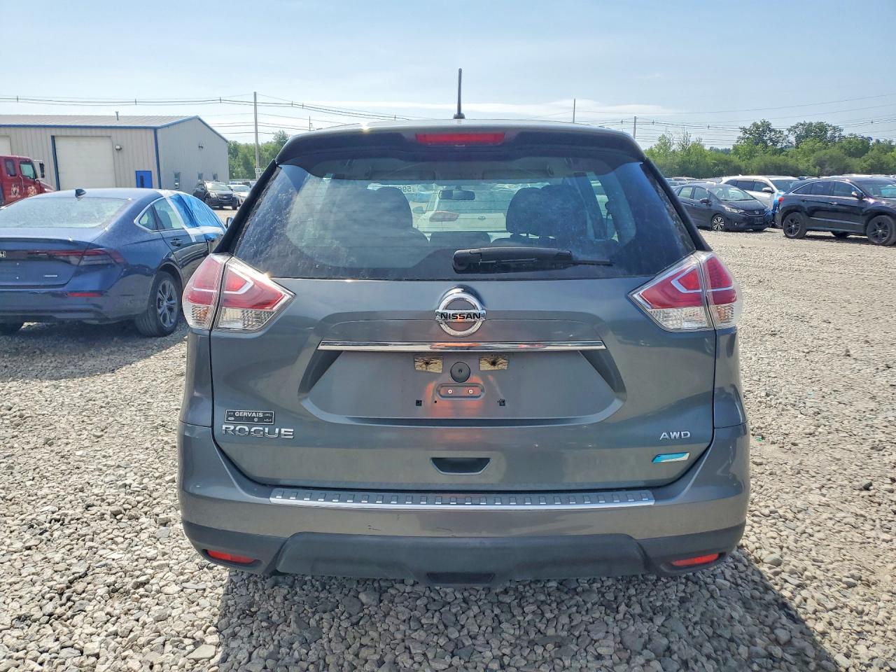 2014 Nissan Rogue S Gray vin: 5N1AT2MVXEC785500