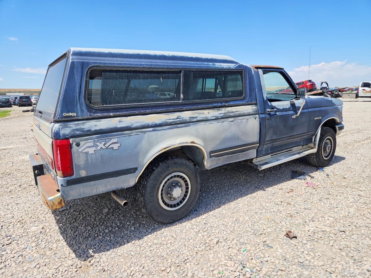 1991 Ford F250 Blue vin: 1FTEF26N2MPB24254