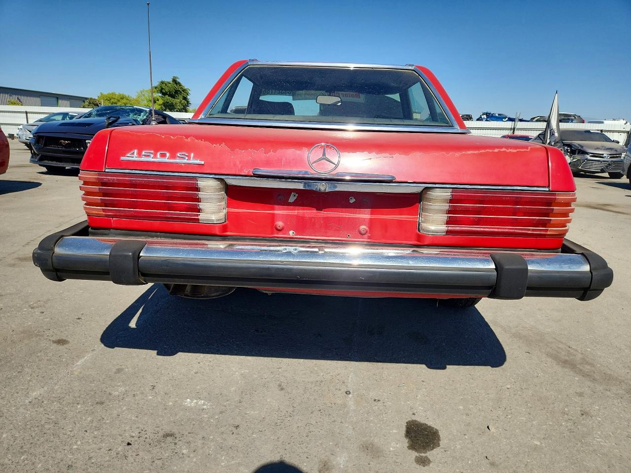 1980 Mercedes-benz Sl Sl450 Red vin: 10704412058527