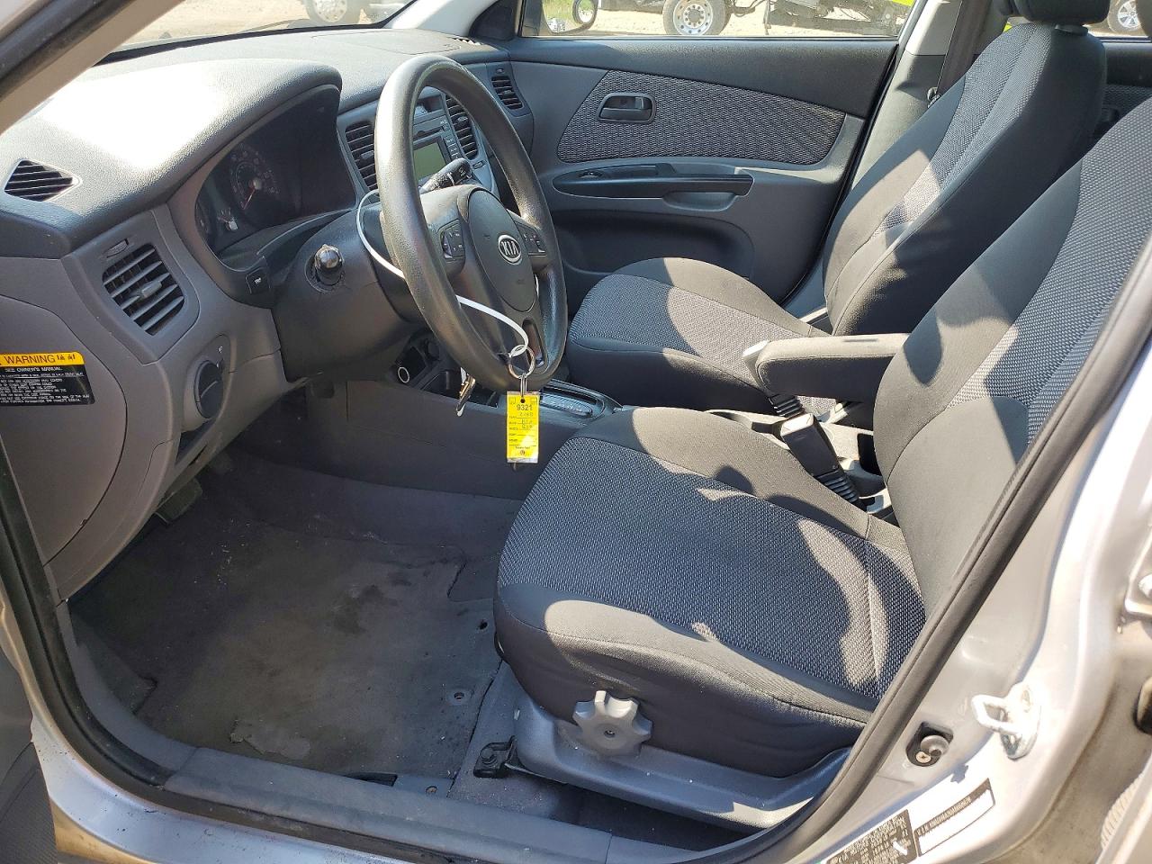 2010 Kia Rio Base Silver vin: KNADH4A30A6668676