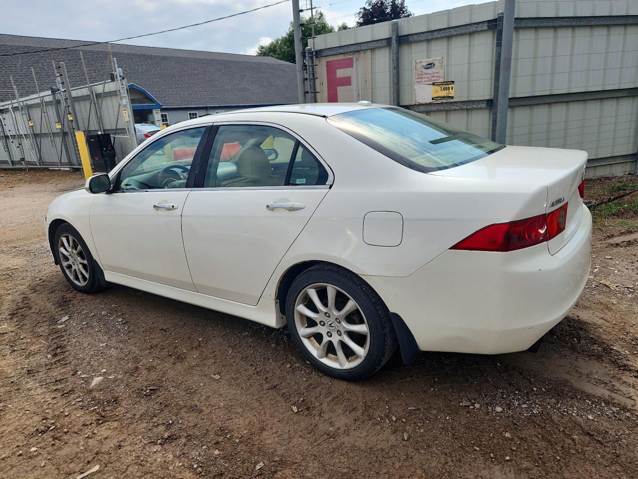 2006 Acura Tsx White vin: JH4CL96976C036577