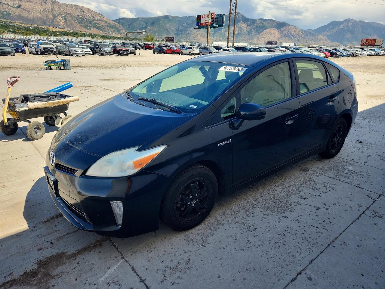 2012 Toyota Prius Two Black vin: JTDKN3DU1C1604275