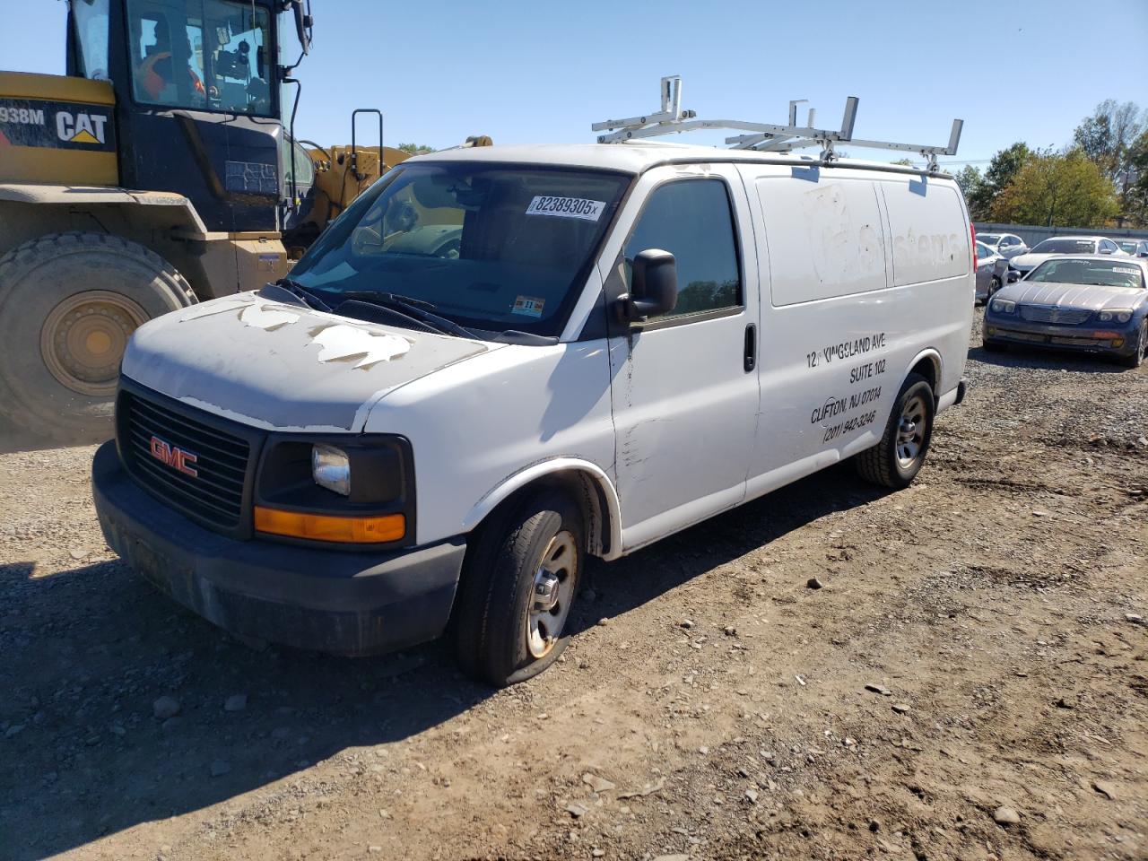 2010 Gmc Savana G1500 White vin: 1GTUHAD42A1139409