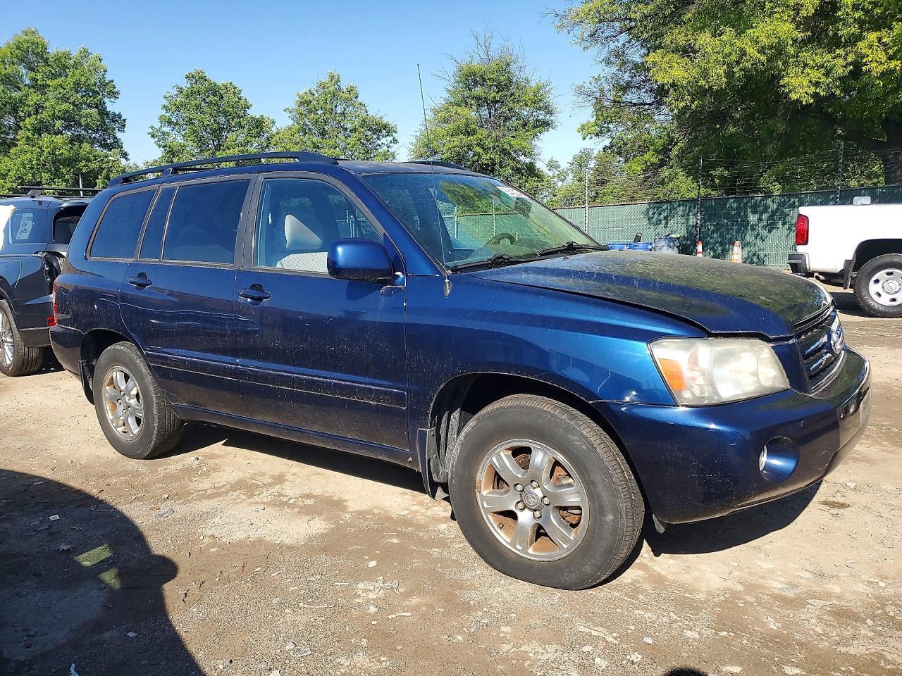 2006 Toyota Highlander Limited Blue vin: JTEGP21AX60122883