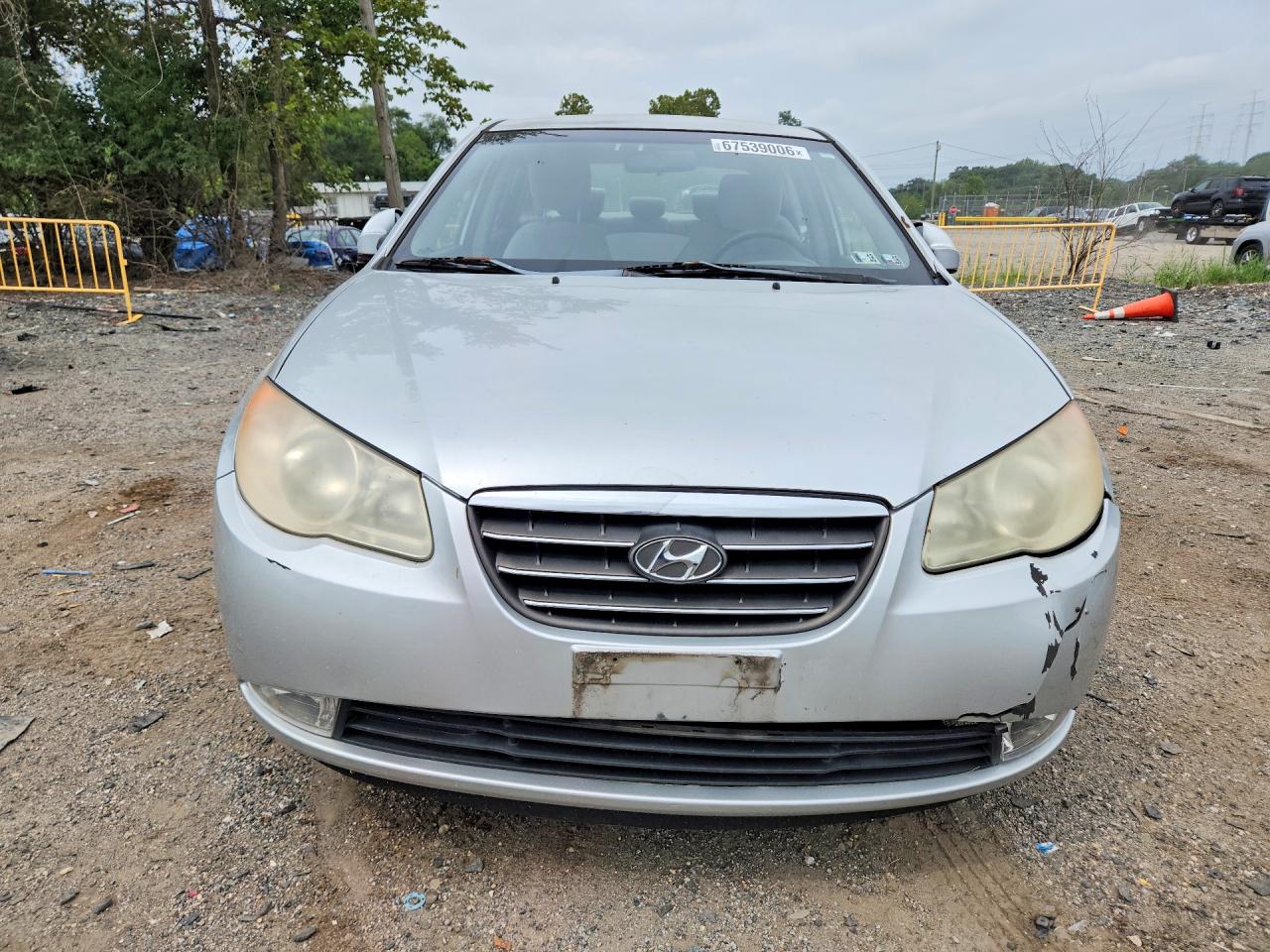 2007 Hyundai Elantra Gls Silver vin: KMHDU46D17U222360