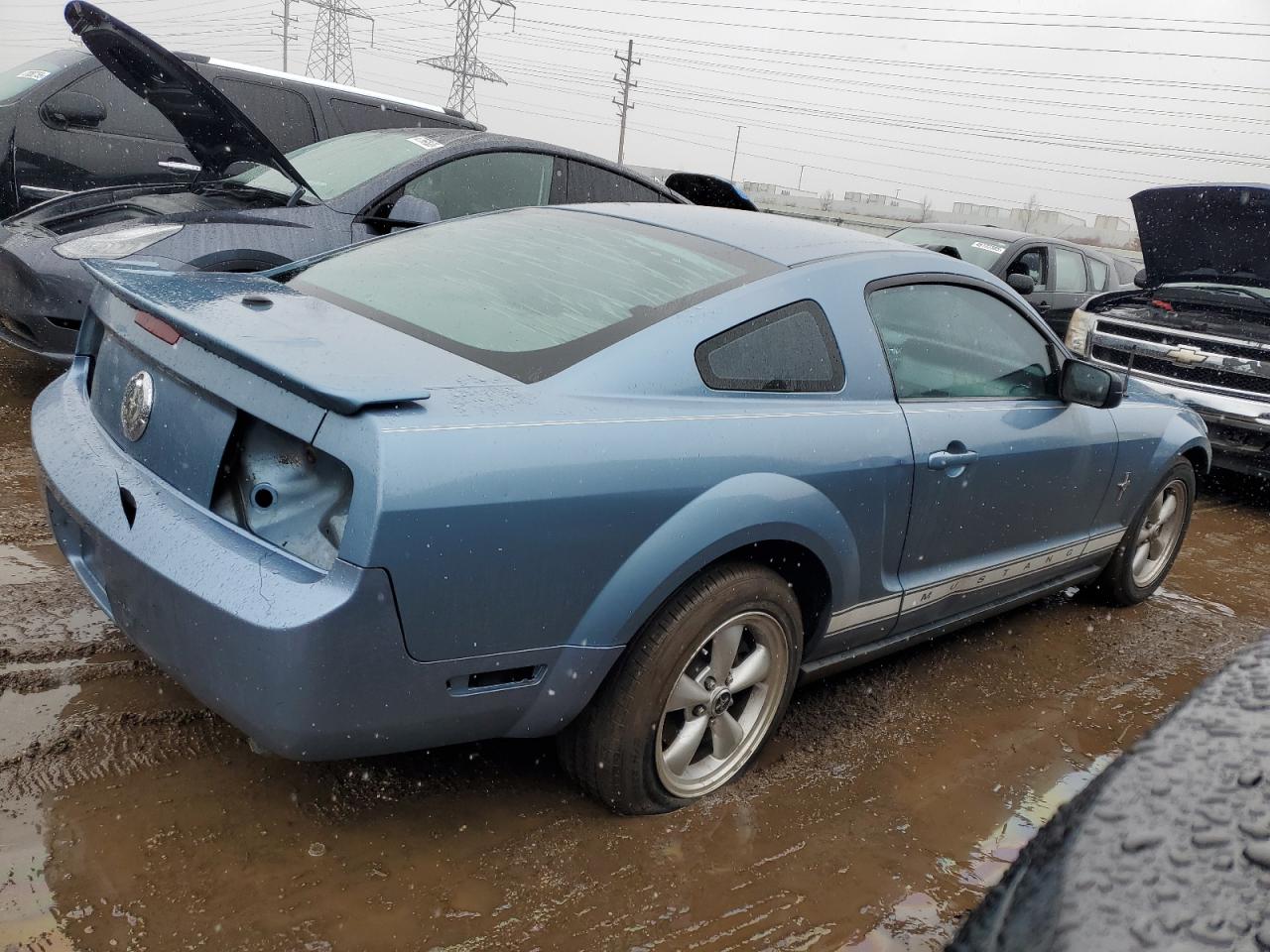 2007 Ford Mustang Blue vin: 1ZVFT80N675226419