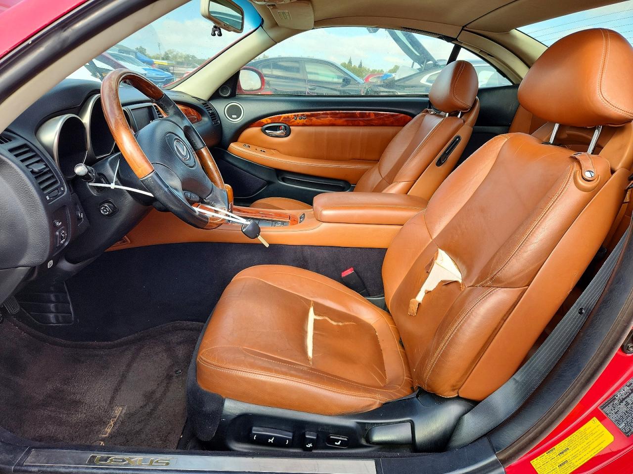 2002 Lexus Sc 430 Red vin: JTHFN48YX20010629