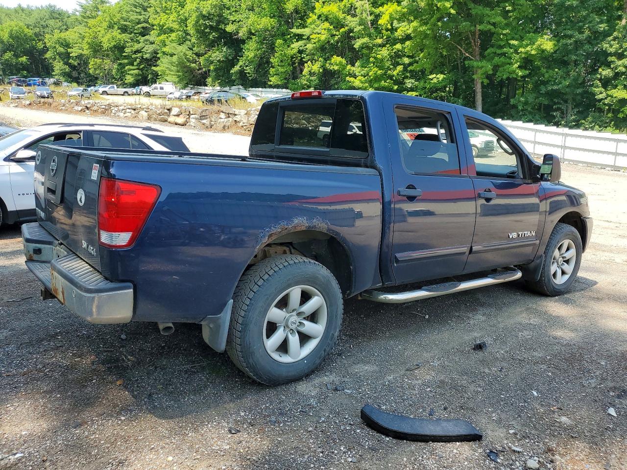2011 Nissan Titan Sv Blue vin: 1N6AA0EC2BN303224