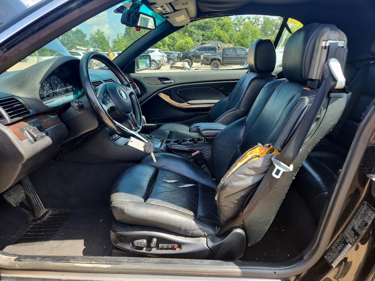 2002 Bmw 325 Ci Black vin: WBABS33432PG86466