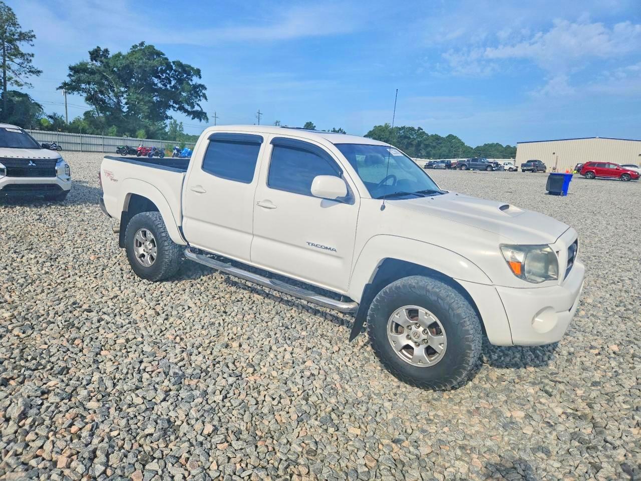 2009 Toyota Tacoma V6 White vin: 5TELU42N99Z599141