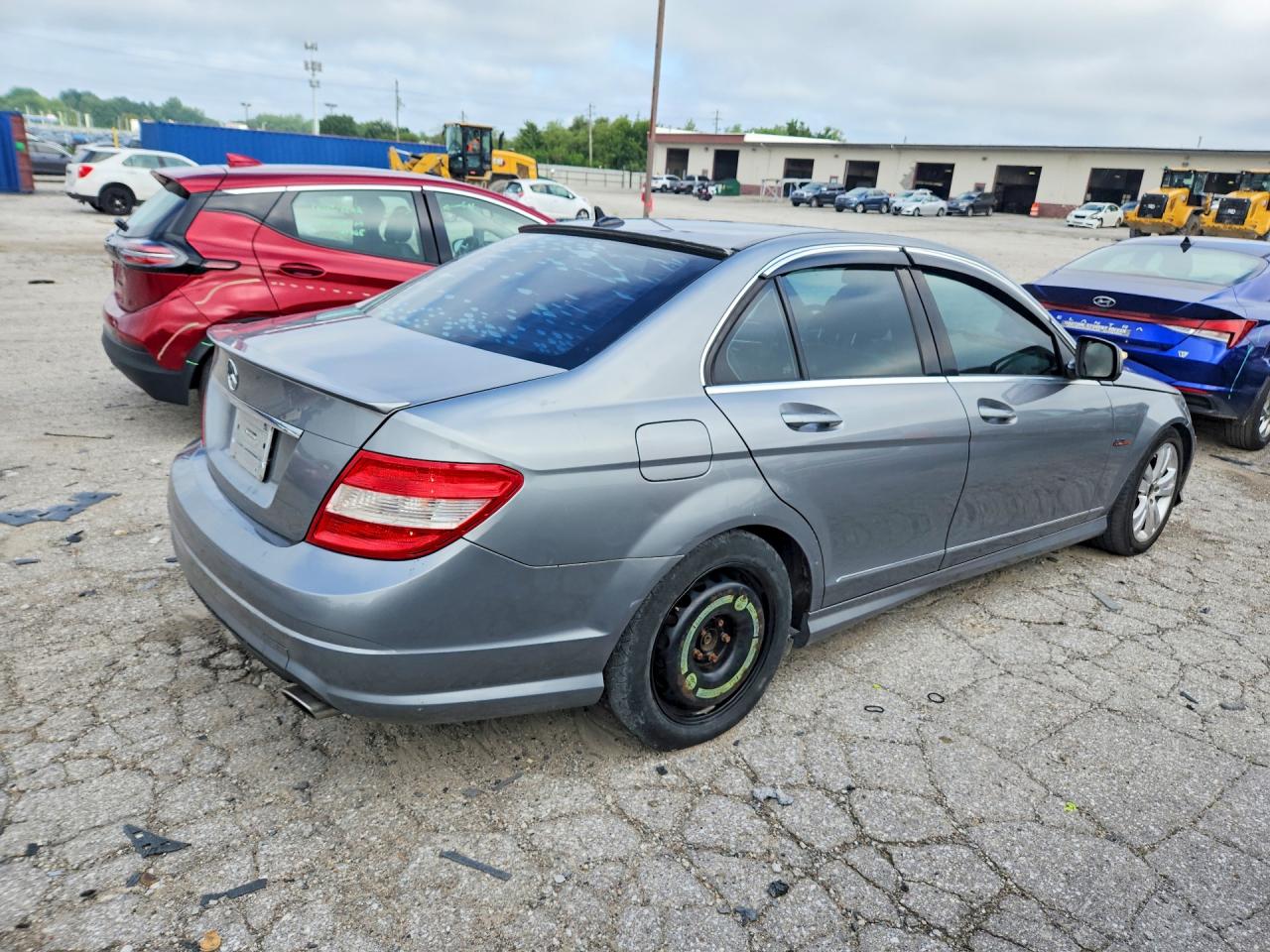 2009 Mercedes-benz C 350 Silver vin: WDDGF56X19R052900