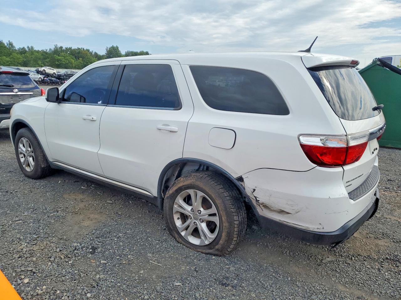 2013 Dodge Durango Sxt White vin: 1C4RDJAG2DC580062