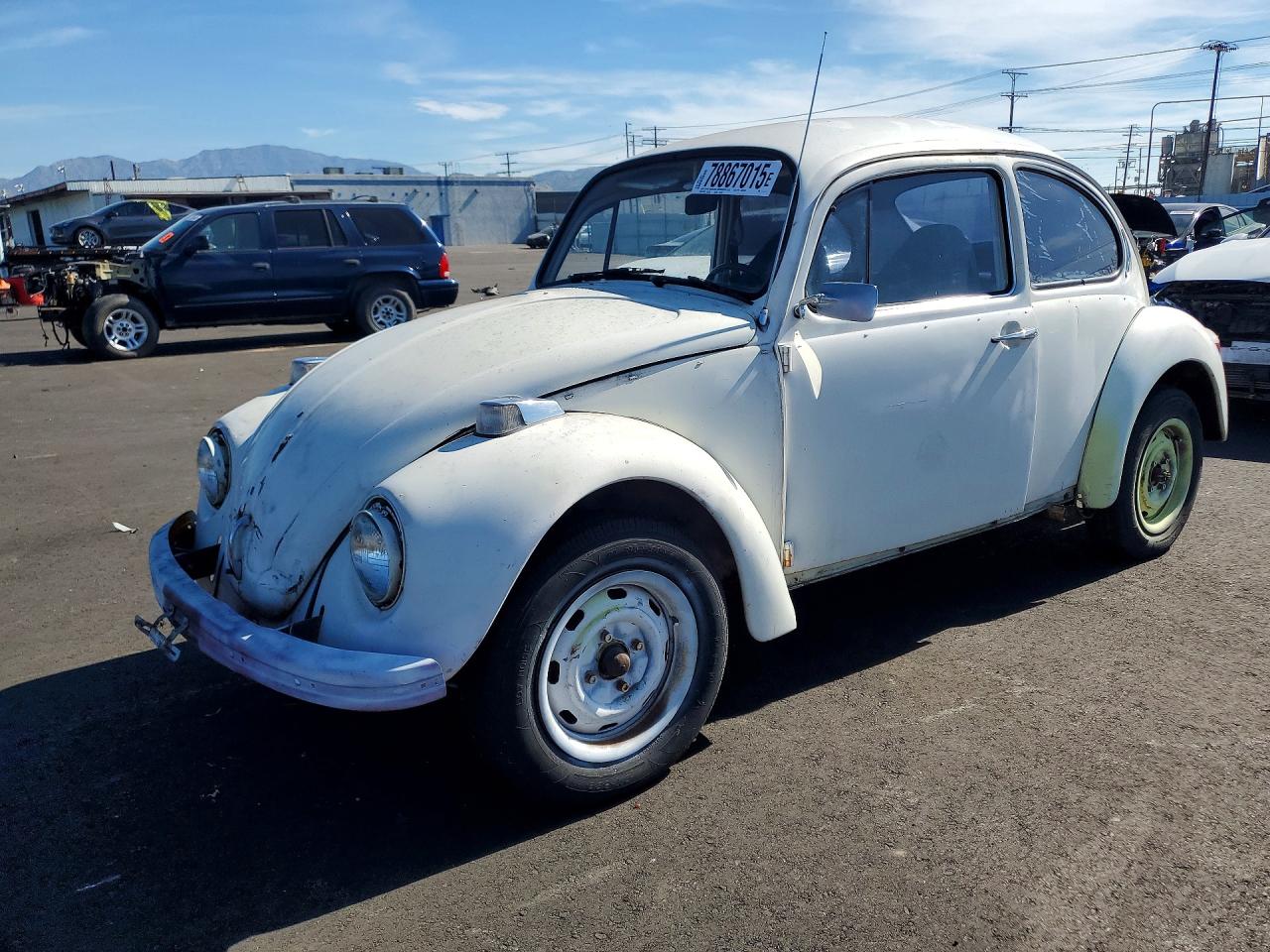 1973 Volkswagen Beetle White vin: 1132021914