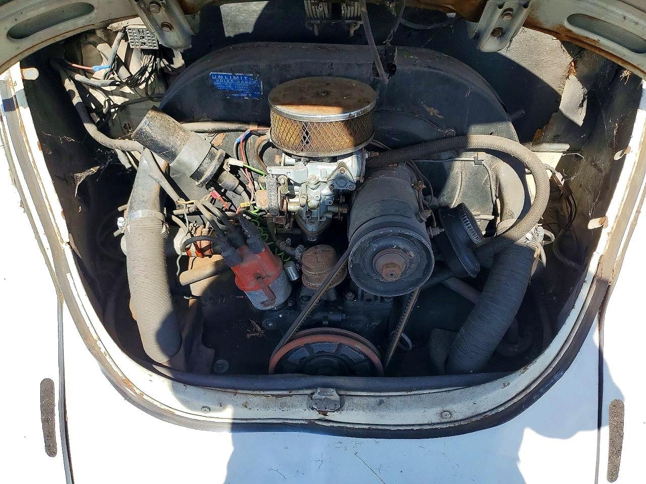 1973 Volkswagen Beetle White vin: 1132021914