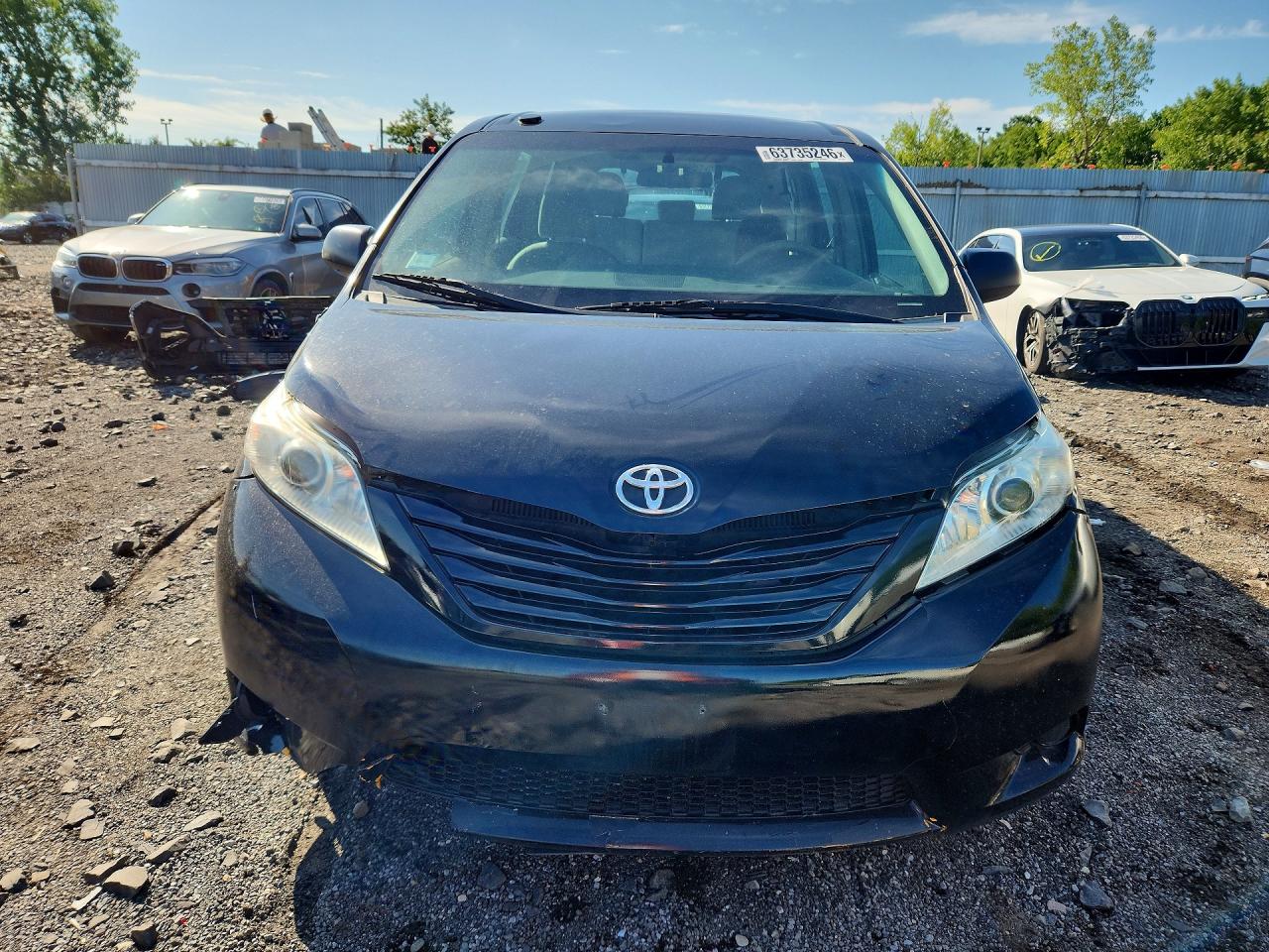 2014 Toyota Sienna L 7-passenger Черный vin: 5TDZK3DC9ES457319