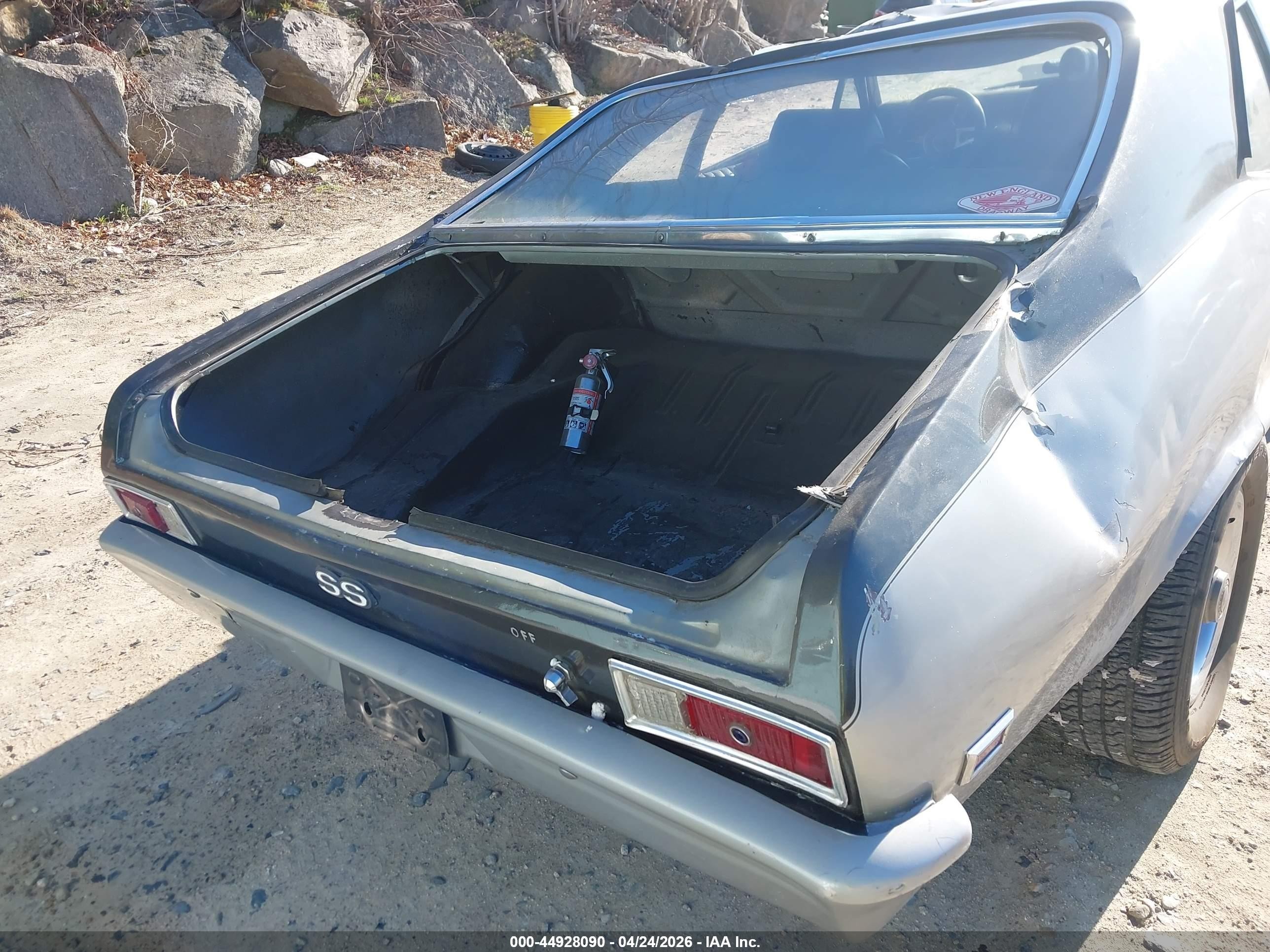 1969 Chevrolet Nova   Черный vin: 113279W397306    