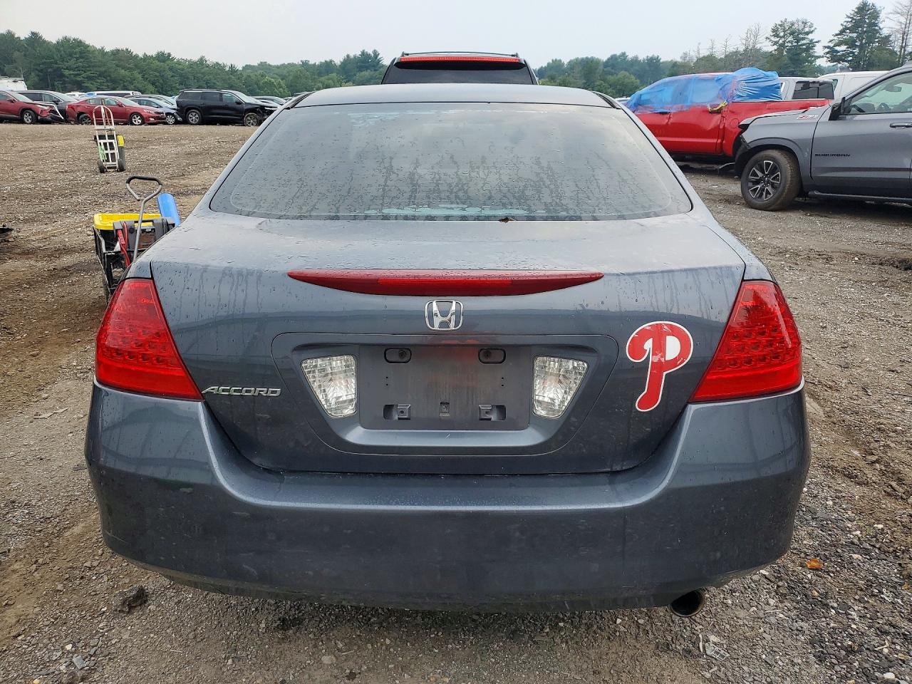 2006 Honda Accord Lx Blue vin: 1HGCM56456A038885