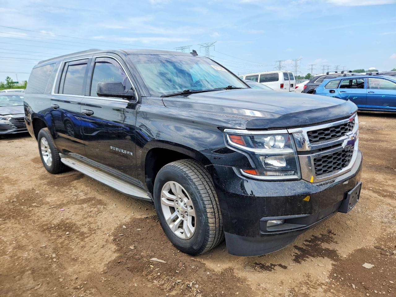 2015 Chevrolet Suburban K1500 Lt Black vin: 1GNSKJKC3FR192302