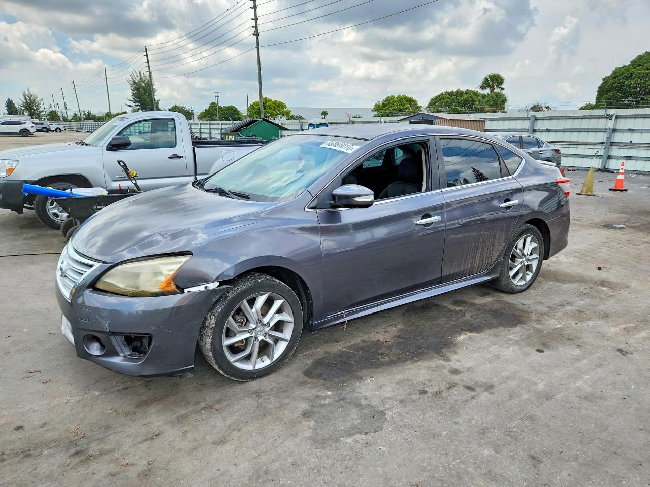 2015 Nissan Sentra Sr Gray vin: 3N1AB7AP6FY302624