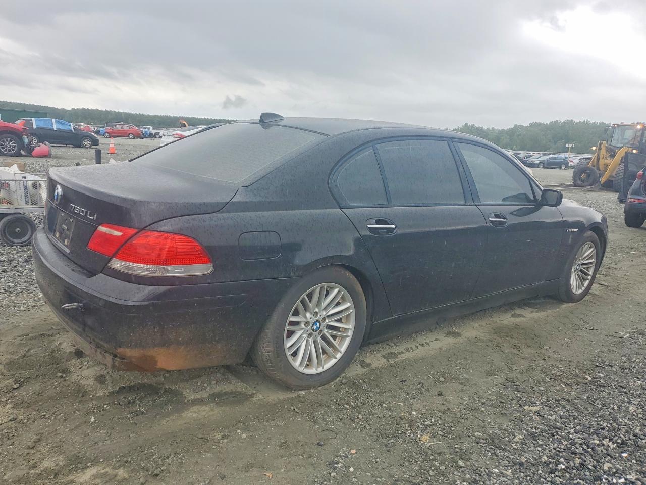 2008 Bmw 760 Li Black vin: WBAHN03538DD98899