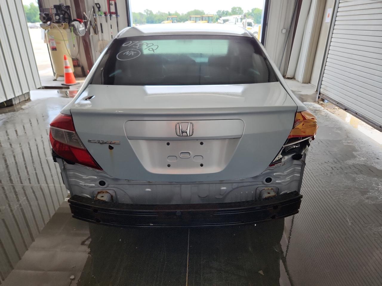 2012 Honda Civic Lx Blue vin: 19XFB2F5XCE073892 Damage: Right Tail Light, Broken, Replacement Required