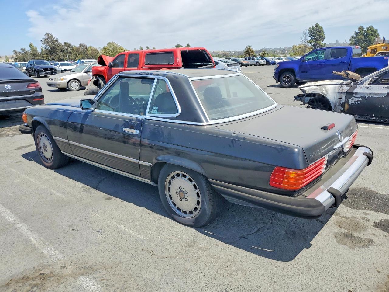 1989 Mercedes-benz 560 Sl Black vin: WDBBA48D9KA094430