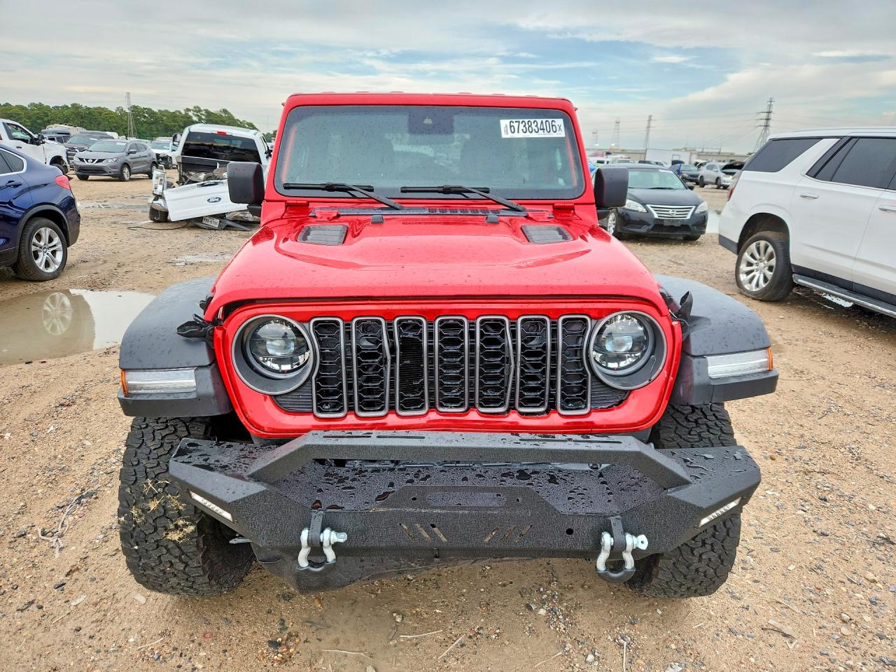2025 Jeep Wrangler Rubicon Red vin: 1C4PJXFNXSW521461