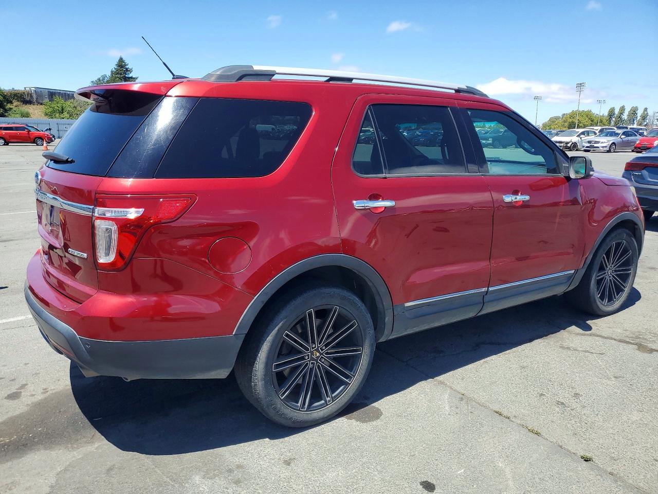 2015 Ford Explorer Limited Red vin: 1FM5K7F83FGB42389