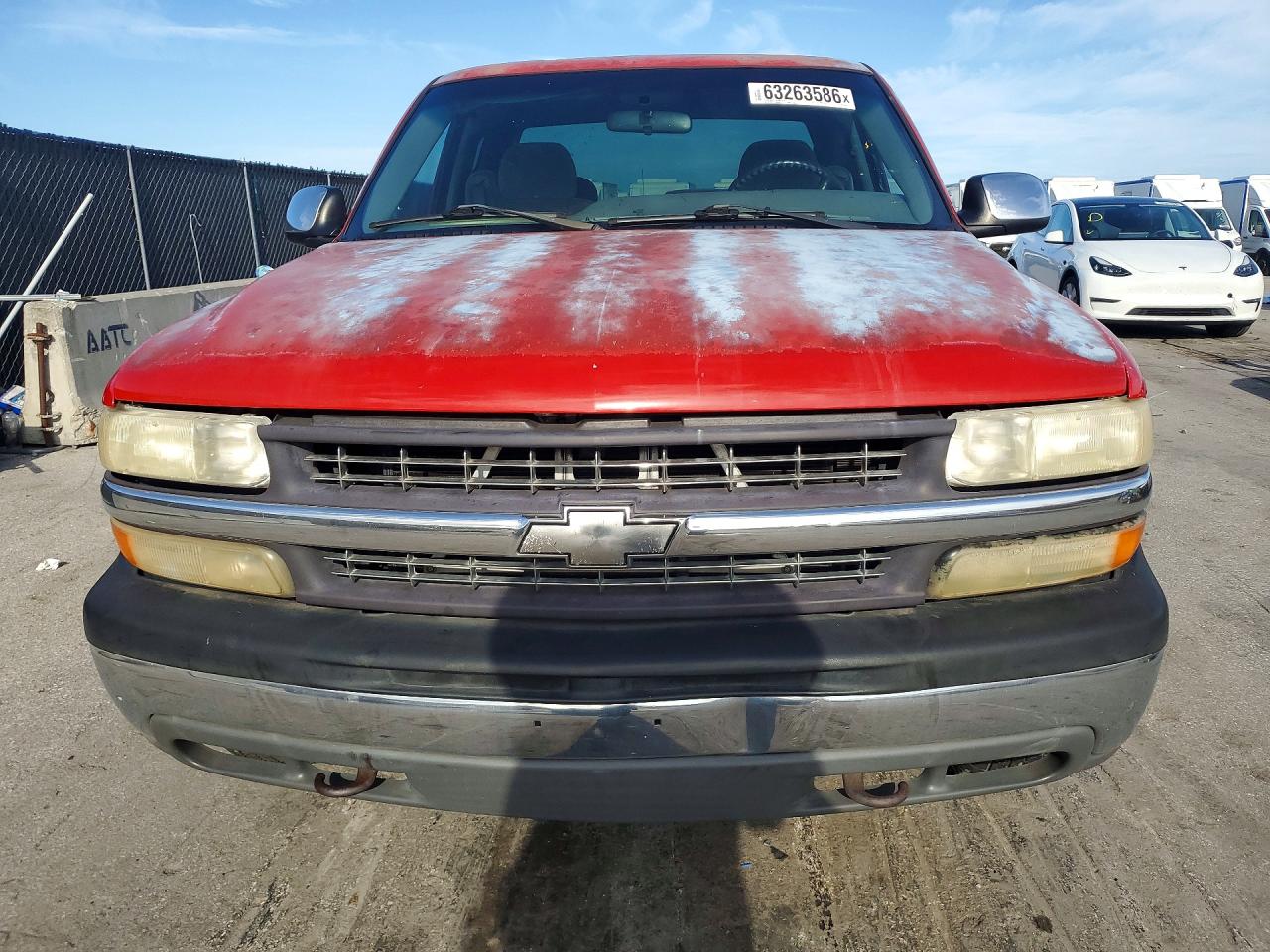 2000 Chevrolet Silverado K1500 Red vin: 2GCEK19T5Y1393755