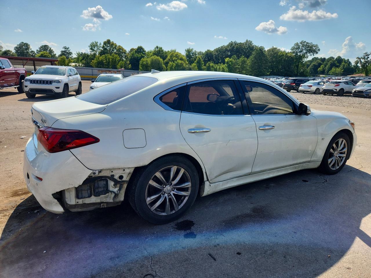 2015 Infiniti Q70 3.7 White vin: JN1BY1AP0FM542223